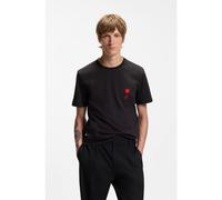 HUGO Camiseta de algodón con ilustración de logo - StyleDiflow, 50574447 Negro L