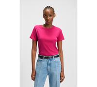 HUGO Camiseta de algodón con logo apilado bordado - StyleDeloris, 50512002 Pink S