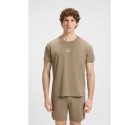 HUGO Camiseta de algodón elástico con logo estampado - StyleLaze T-Shirt, 50525236 Marrón S