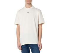 HUGO Camiseta de algodón para Hombre Dapolino Relaxed-Fit con Logotipo Impreso, Blanco Abierto., L