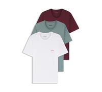 Hugo Camiseta de Hombre RN Triplet P Pack de Tres Camisetas de algodón con Logotipo Impreso