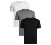 Hugo Camiseta de Hombre RN Triplet P Pack de Tres Camisetas de algodón con Logotipo Impreso