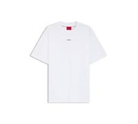 HUGO Camiseta de Manga Corta con Logotipo Central Pequeño Camiseta Hombre