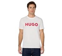 Hugo Camiseta de Manga Corta con Logotipo Estampado para Hombre, Ultra Blanca, XX-Large