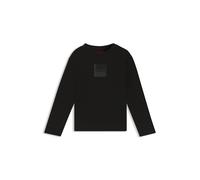 HUGO Camiseta de manga larga para niños en algodón con logo dividido - StyleG00437/10P04A, G00437 Negro 150