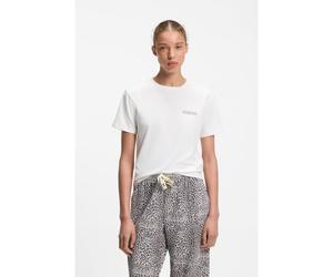 HUGO Camiseta de pijama de punto elástico con logo estampado - StyleCASUAL T-SHIRT, 50556981 Natural L