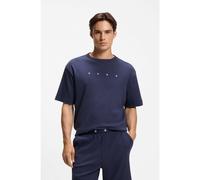 HUGO Camiseta de pijama en algodón con logo bordado - StyleAZURI T-SHIRT, 50566148 Azul oscuro M