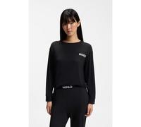 HUGO Camiseta de pijama relaxed fit de punto elástico con logo estampado - StyleUNITE_LS-SHIRT, 50490706 Negro XXXL