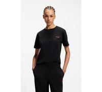 HUGO Camiseta de pijama relaxed fit en algodón elástico. - StyleHUGO ID T-SHIRT, 50555634 Negro XS