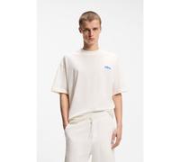 HUGO Camiseta de punto de algodón con bandera con logo - StyleNohatio, 50556411 Natural XXL