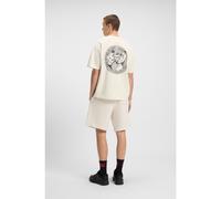 HUGO Camiseta de punto de algodón con ilustración de boxeo - StyleDwresto, 50542366 Natural L