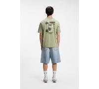HUGO Camiseta de punto de algodón con ilustración de logo - StyleNurobos, 50566027 Cal M