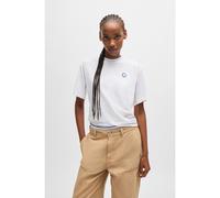 HUGO Camiseta de punto de algodón con insignia de logo - StyleVintage Tee_B_1, 50518139 Blanco XXL