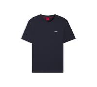 HUGO Camiseta de punto de algodón con logo estampado - StyleDero222, 50466158 Azul oscuro L