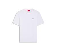 HUGO Camiseta de punto de algodón con logo estampado - StyleDero222, 50466158 Blanco L