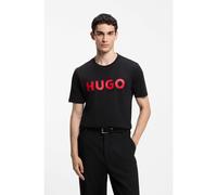 HUGO Camiseta de punto de algodón con logo estampado - StyleDulivio, 50467556 Negro L