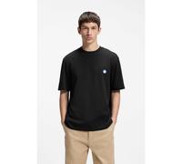 HUGO Camiseta de punto de algodón con logo Happy HUGO - StyleNiley, 50574635 Negro XS
