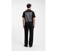 HUGO Camiseta de punto de algodón con logo - StyleDiqitee_IN, 50568708 Negro M