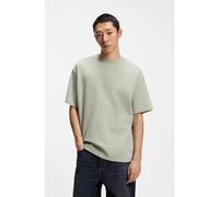 HUGO Camiseta de punto de algodón con parche de logo azul - StyleNuwaffle, 50534434 Cal XL