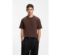 HUGO Camiseta de punto de algodón - StyleDapolino, 50488330 Marrón oscuro XS