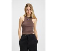 HUGO Camiseta de tirantes de algodón elástico con etiqueta con logo azul - StyleEasy Tank_B, 50508857 Marrón S