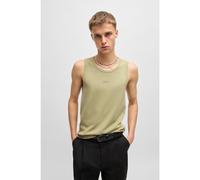 HUGO Camiseta de tirantes en canalé de algodón elástico con logo estampado - StyleDapota, 50542089 Cal S