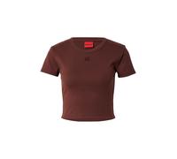 HUGO Camiseta 'Delanor' marrón oscuro XS marrón oscuro
