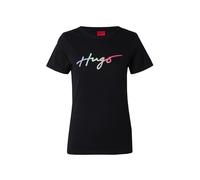 HUGO Camiseta 'Deloris_3' menta / lila / rosa claro / negro S menta / lila / rosa claro / negro