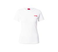 HUGO Camiseta 'Deloris_6' capuchino / rojo claro / blanco S EUR