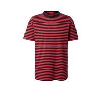 HUGO Camiseta relaxed fit en punto de algodón a rayas - StyleDemptee, 50563797 Negro / Rojo L