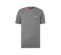 HUGO Camiseta 'Dero' gris / blanco M gris / blanco