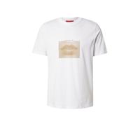 HUGO Camiseta 'Deterni' arena / blanco XXL arena / blanco