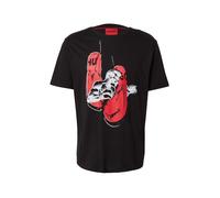 HUGO Camiseta 'Diboxer' rojo / negro / blanco XXL rojo / negro / blanco