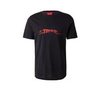 HUGO Camiseta 'Didug' rojo / negro XXL rojo / negro