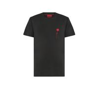 HUGO Camiseta de algodón con ilustración de logo - StyleDiflow, 50574447 Negro M
