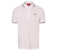HUGO Polo slim fit de algodón elástico con ribetes en contraste - StyleDinoso222, 50467344 Blanco XS