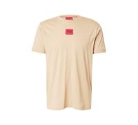 HUGO Camiseta 'Diragolino212' arena / rojo vivo / negro M arena / rojo vivo / negro