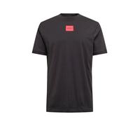 HUGO Camiseta en punto de algodón con etiqueta con logo - StyleDiragolino212, 50447978 Negro XS
