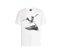 HUGO Camiseta 'Dirunn' negro / blanco M EUR