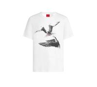 HUGO Camiseta 'Dirunn' negro / blanco XL negro / blanco