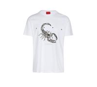 HUGO Camiseta de punto de algodón con logo espaciado - StyleDiscorb, 50557672 Blanco S
