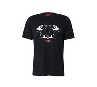 HUGO Camiseta en punto de algodón con estampado Dobermann - StyleDobero, 50542734 Negro L