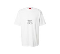 HUGO Camiseta 'Duarms' gris / negro / blanco, Talla XL