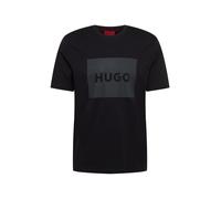 HUGO Camiseta 'Dulive222' gris oscuro / negro, Talla M