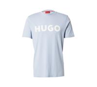 HUGO Camiseta 'Dulivio' azul claro / blanco M azul claro / blanco