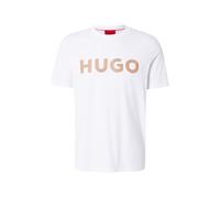 HUGO Camiseta 'Dulivio' camelo / blanco XL EUR