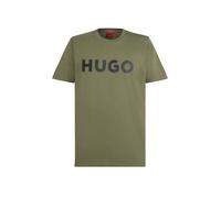 HUGO Camiseta 'Dulivio' caqui / negro XL caqui / negro