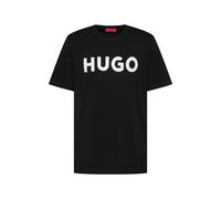 HUGO Camiseta 'Dulivio' negro / blanco XS negro / blanco
