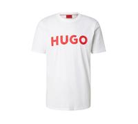 HUGO Camiseta 'Dulivio' rojo / blanco M rojo / blanco