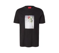 HUGO Camiseta en punto de algodón con ilustración estampada - StyleDurose, 50564130 Negro XL